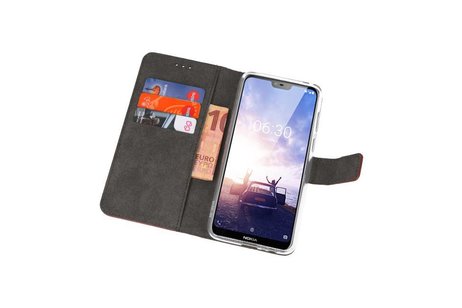 BAOHU Booktype Telefoonhoesjes - Bookcase Hoesje - Wallet Case -  Geschikt voor Nokia X6 6.1 Plus - Bruin