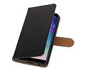 BAOHU Zakelijke Book Case Telefoonhoesje Geschikt voor de Samsung Galaxy A6 2018 - Portemonnee Hoesje - Pasjeshouder Wallet Case - Zwart