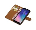 BAOHU Zakelijke Book Case Telefoonhoesje Geschikt voor de Samsung Galaxy A6 2018 - Portemonnee Hoesje - Pasjeshouder Wallet Case - Zwart