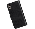 BAOHU Zakelijke Book Case Telefoonhoesje Geschikt voor de iPhone XS Max - Portemonnee Hoesje - Pasjeshouder Wallet Case - Zwart