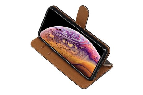 BAOHU Zakelijke Book Case Telefoonhoesje Geschikt voor de iPhone XS Max - Portemonnee Hoesje - Pasjeshouder Wallet Case - Zwart