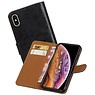 BAOHU Zakelijke Bookstyle Hoesje iPhone XS Max Zwart