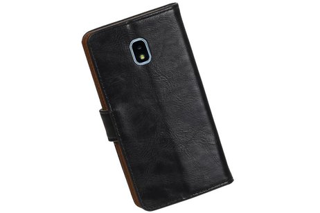 Zakelijke Bookstyle Hoesje voor Samsung Galaxy J3 (2018) Zwart