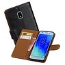 BAOHU Zakelijke Bookstyle Hoesje Samsung Galaxy J3 (2018) Zwart