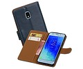 Zakelijke Bookstyle Hoesje voor Samsung Galaxy J3 (2018) Blauw