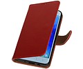 BAOHU Zakelijke Book Case Telefoonhoesje Geschikt voor de Samsung Galaxy J3 2018 - Portemonnee Hoesje - Pasjeshouder Wallet Case - Rood