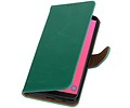 BAOHU Zakelijke Book Case Telefoonhoesje Geschikt voor de Samsung Galaxy J8 - Portemonnee Hoesje - Pasjeshouder Wallet Case - Groen