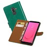 BAOHU Zakelijke Bookstyle Hoesje Samsung Galaxy J8  Groen