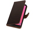 BAOHU Zakelijke Book Case Telefoonhoesje Geschikt voor de Samsung Galaxy J8 - Portemonnee Hoesje - Pasjeshouder Wallet Case - Mocca