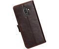 Zakelijke Bookstyle Hoesje voor Samsung Galaxy J8 Mocca