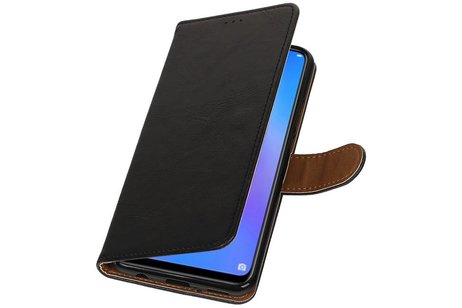 Zakelijke Bookstyle Hoesje voor Huawei P Smart Plus Zwart