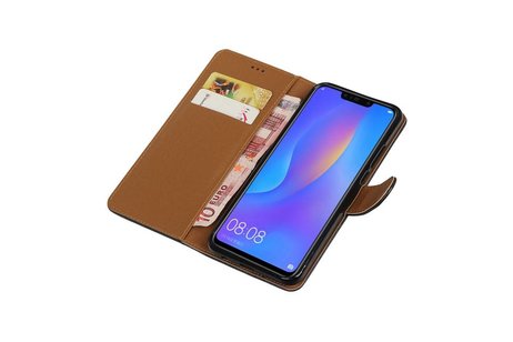 Zakelijke Bookstyle Hoesje voor Huawei P Smart Plus Zwart