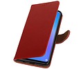 Zakelijke Bookstyle Hoesje voor Huawei P Smart Plus Rood