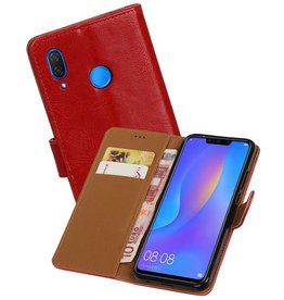 BAOHU Zakelijke Bookstyle Hoesje Huawei P Smart Plus Rood
