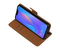 BAOHU Zakelijke Book Case Telefoonhoesje Geschikt voor de Huawei P Smart Plus - Portemonnee Hoesje - Pasjeshouder Wallet Case - Bruin
