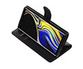 BAOHU Zakelijke Book Case Telefoonhoesje Geschikt voor de Samsung Galaxy Note 9 - Portemonnee Hoesje - Pasjeshouder Wallet Case - Zwart
