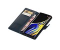 BAOHU Zakelijke Book Case Telefoonhoesje Geschikt voor de Samsung Galaxy Note 9 - Portemonnee Hoesje - Pasjeshouder Wallet Case - Blauw