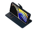 BAOHU Zakelijke Book Case Telefoonhoesje Geschikt voor de Samsung Galaxy Note 9 - Portemonnee Hoesje - Pasjeshouder Wallet Case - Blauw