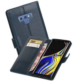 BAOHU Zakelijke Bookstyle Hoesje Galaxy Note 9 Blauw