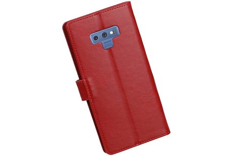 Zakelijke Bookstyle Hoesje voor Samsung Galaxy Note 9 Rood