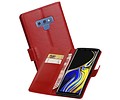 Zakelijke Bookstyle Hoesje voor Samsung Galaxy Note 9 Rood