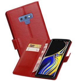 BAOHU Zakelijke Bookstyle Hoesje Galaxy Note 9 Rood