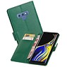 BAOHU Zakelijke Bookstyle Hoesje Galaxy Note 9 Groen