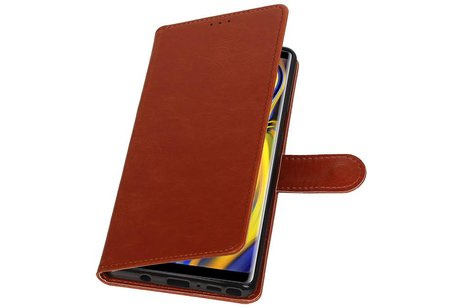 Zakelijke Bookstyle Hoesje voor Samsung Galaxy Note 9 Bruin