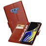 BAOHU Zakelijke Bookstyle Hoesje Galaxy Note 9 Bruin