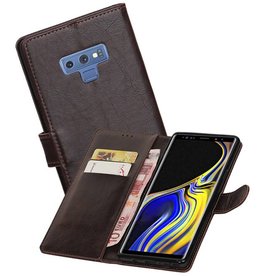 BAOHU Zakelijke Bookstyle Hoesje Galaxy Note 9 Mocca