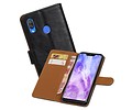 BAOHU Zakelijke Book Case Telefoonhoesje Geschikt voor de Huawei Nova 3 - Portemonnee Hoesje - Pasjeshouder Wallet Case - Zwart