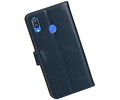 BAOHU Zakelijke Book Case Telefoonhoesje Geschikt voor de Huawei Nova 3 - Portemonnee Hoesje - Pasjeshouder Wallet Case - Blauw