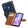 BAOHU Zakelijke Bookstyle Hoesje Huawei Nova 3 Blauw