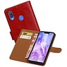 BAOHU Zakelijke Bookstyle Hoesje Huawei Nova 3 Rood