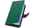 BAOHU Zakelijke Book Case Telefoonhoesje Geschikt voor de Huawei Nova 3 - Portemonnee Hoesje - Pasjeshouder Wallet Case - Groen