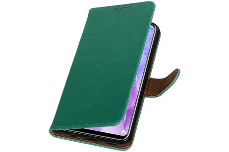 Zakelijke Bookstyle Hoesje Huawei Nova 3 Groen