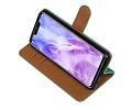 BAOHU Zakelijke Book Case Telefoonhoesje Geschikt voor de Huawei Nova 3 - Portemonnee Hoesje - Pasjeshouder Wallet Case - Groen