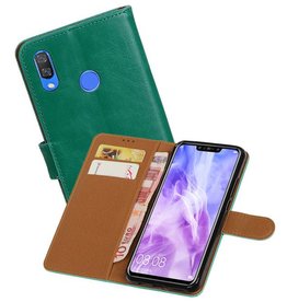 BAOHU Zakelijke Bookstyle Hoesje Huawei Nova 3 Groen