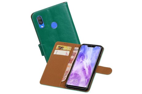 Zakelijke Bookstyle Hoesje Huawei Nova 3 Groen