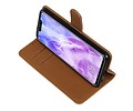 BAOHU Zakelijke Book Case Telefoonhoesje Geschikt voor de Huawei Nova 3 - Portemonnee Hoesje - Pasjeshouder Wallet Case - Bruin