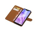 BAOHU Zakelijke Book Case Telefoonhoesje Geschikt voor de Huawei Nova 3 - Portemonnee Hoesje - Pasjeshouder Wallet Case - Mocca