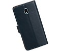 BAOHU Zakelijke Book Case Telefoonhoesje Geschikt voor de Samsung Galaxy J7 (2018) - Portemonnee Hoesje - Pasjeshouder Wallet Case - Blauw