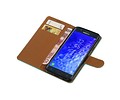 BAOHU Zakelijke Book Case Telefoonhoesje Geschikt voor de Samsung Galaxy J7 (2018) - Portemonnee Hoesje - Pasjeshouder Wallet Case - Groen
