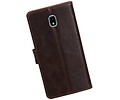 Zakelijke Bookstyle Hoesje voor Samsung Galaxy J7 (2018) Mocca