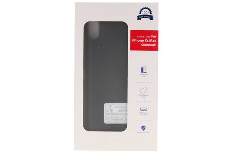 BAOHU Battery Case - Geschikt voor iPhone XS Max 5000 mAh Audio Zwart