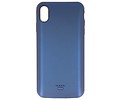 Battery Case voor iPhone XS Max 5000 mAh Audio Blauw