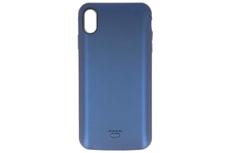 Battery Case voor iPhone XS Max 5000 mAh Audio Blauw