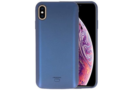 Battery Case voor iPhone XS Max 5000 mAh Audio Blauw