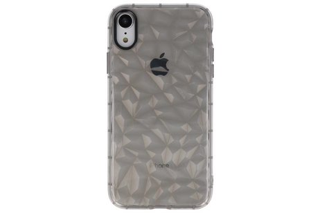 Grijs Geometric Style Siliconen Hoesjes voor iPhone XR