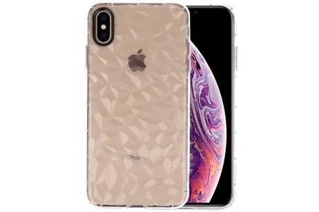 Transparant Geometric Style Siliconen Hoesje voor de iPhone XS Max